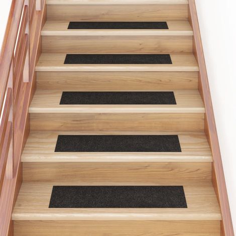 15 pcs Tapis d'escalier autocollants, Tapis de marches, Marchettes D'escalier Rectangulaire 76x20 cm MKS34163 (1/5)