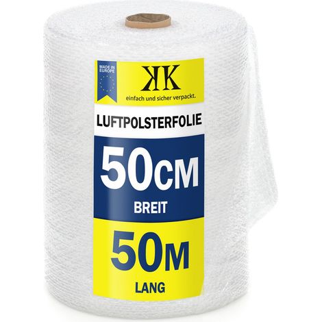 1x LUFTPOLSTERFOLIE 0,5m x 50m Noppenfolie KOSTENLOSER VERSAND