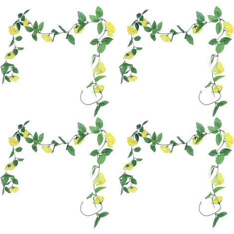 künstliche Rosen zum Selbermachen – Dekorative, leuchtende Farben für Hochzeiten, Partys und Zuhause – 4er-Set (1/5)