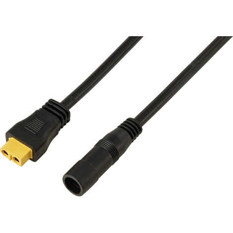 DC-Buchse 2,5/5,5 mm auf XT60-Kabel 0,5 m TC-13619300  Schwarz TRU COMPONENTS Inhalt: 1 St.