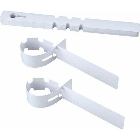 200 Étiquettes Plastique pour Arbres et Plantes 2 x 20 cm, Marqueurs de Jardin Réutilisables, Blanc, Facile à Enrouler et Suspendre (1/5)