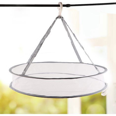 Étendoir à linge pliable de qualité, panier à linge, filet de séchage (1/5)