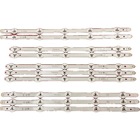 Tira de LED de aluminio, 930 mm de longitud, compatible con varios modelos, flujo luminoso 60, bombillas LED (1/5)