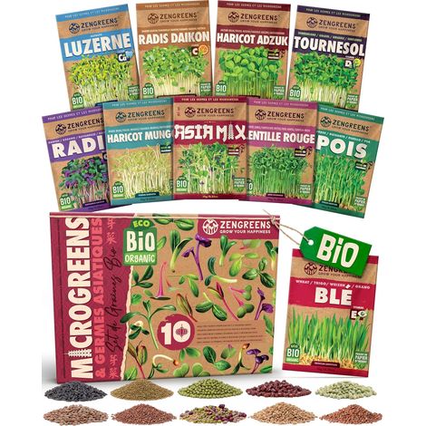 Kit de Graines à Germer Asia-Mix bio - 10 variétés (1/5)