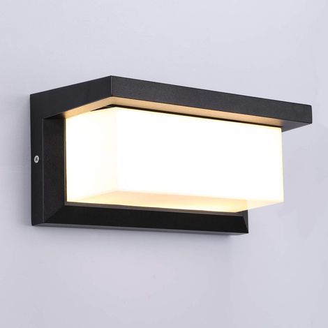 Applique extérieure LED 18W étanche IP65 – Aluminium anthracite – Lumière blanche chaude 1200LM – Dimensions 26x13cm – Installation facile (1/5)