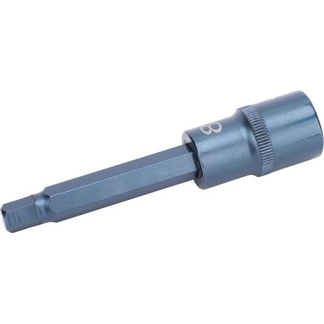 Douille hexagonale allongée pour tournevis, métrique, acier allié S2, outil de quincaillerie à main 100 x 8 mm (1/5)