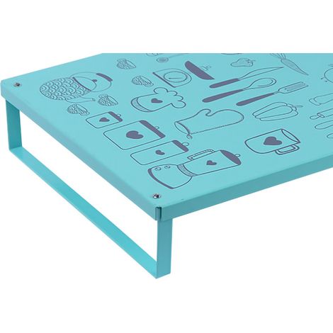Support de plaque à induction élégant et simple, couvercle de cuisinière à gaz, étagère de base pour cuisine verte (1/4)