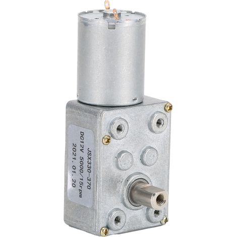 JSX330‑370 DC Worm Gear Motors 15RPM Turbine Reducer Shaft Motor for Door Window Openers 12V (1/5)