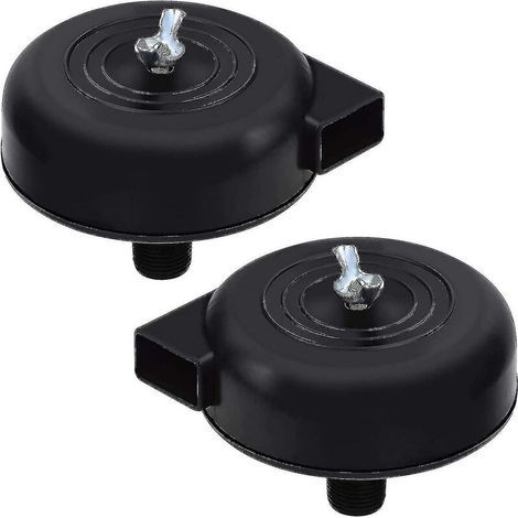 2 Piece Compressor Filters, 16mm 3/8pt Male Thread Silent Compressor For Air Compressor (black)