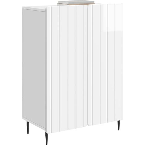 Maison Exclusive - Credenza Bianco Lucido 66 x 34,5 x 92 cm Legno ingegnerizzato