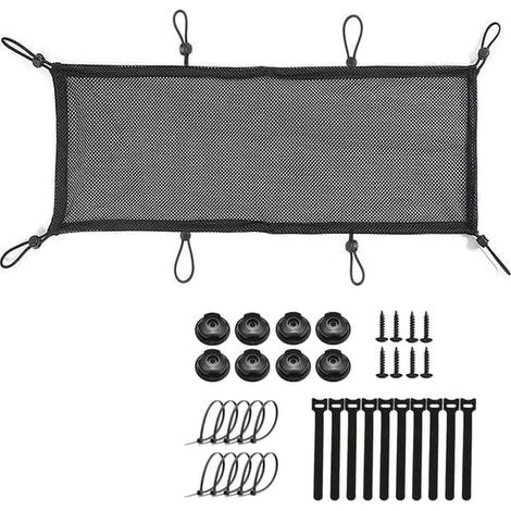 Système de gestion des câbles en maille pour bureaux, solution de rangement sous table, organisateur robuste et léger avec protection contre les rayures, conception en maille respirante (1/5)