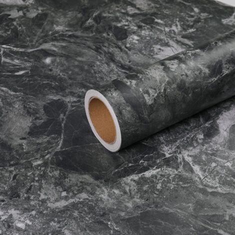 40CM X 2M Selbstklebende Tapete Wand Grau Matte Betonoptik Dicke Selbstklebende Folie Wasserdichte Vinyl Dekofolie für Wohnzimmer Schlafzimmer Küche Badezimmer Möbel Schrank Akzentwand