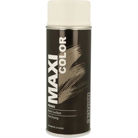 Maxicolor White Spray Primer 400ml - Versatile All Surface Use