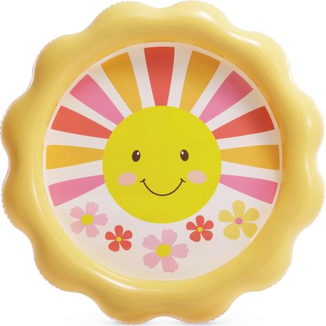 Piscina Gonfiabile Sunny Rays con Spruzzini 104cm x 104cm x 13cm Multicolore Intex (1/2)