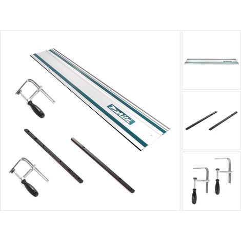 Set di guide Makita guida 1000 mm + 2x connettore guida + 2x morsetti a vite