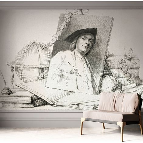 Papier peint autocollant adhésif avec imprimé motifs uniques apparence moderne Portrait artistique 312x219 cm (1/5)