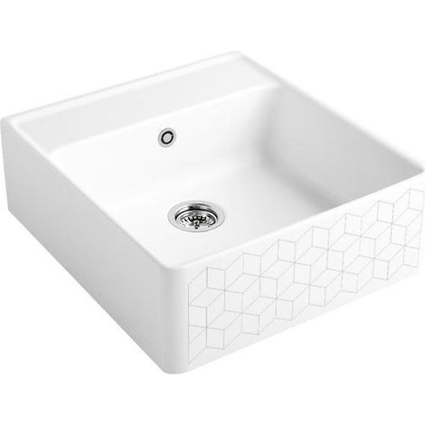 Bloc évier VB 595x630mm avec égouttoir. Vasque en mosaïque de céramique.