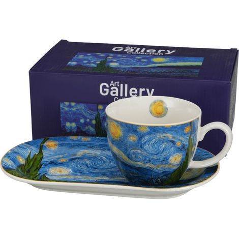 Tazza gigante con piattino lungo Notte stellata Vincent van Gogh Notte stellata (1/4)