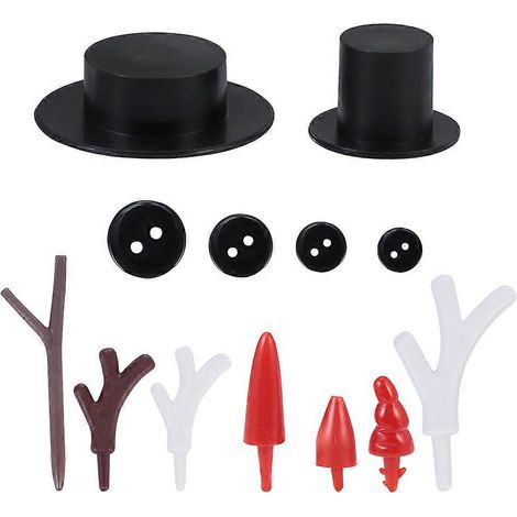 Ensemble de 302 décorations de Noël bonhomme de neige pour l'extérieur, accessoires d'hiver pour bonhomme de neige-Random Color