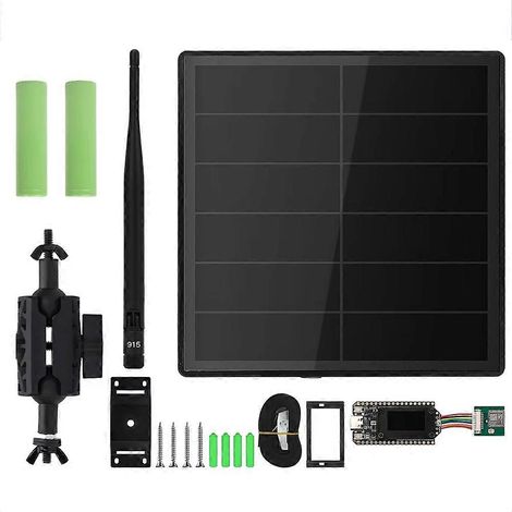 Kit de réseau maillé Heltec LoRa 32 V4 Meshtastic alimenté à l'énergie solaire ESP32 SX1262 GPS WiFi BLE 5W, nœud répéteur solaire 915 MHz (1/5)