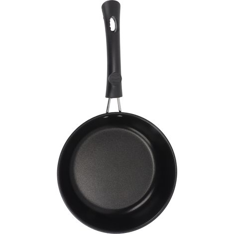 Poêle à frire professionnelle antiadhésive, résistante aux taches et à la fumée légère, en acier inoxydable, idéale pour la maison et les restaurants (20 cm / 7,9 po). (1/5)