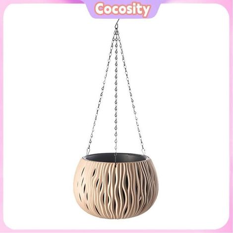 Cocosity Pot de fleur suspendu Jardinière suspendue en Imitation rotin, Pot de fleur minimaliste décoratif Durable, piscine outils (1/5)
