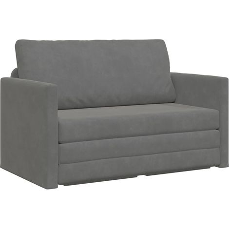 Maison Exclusive - Schlafsofa Dunkelgrau 124 x 71 x 78 cm Samt