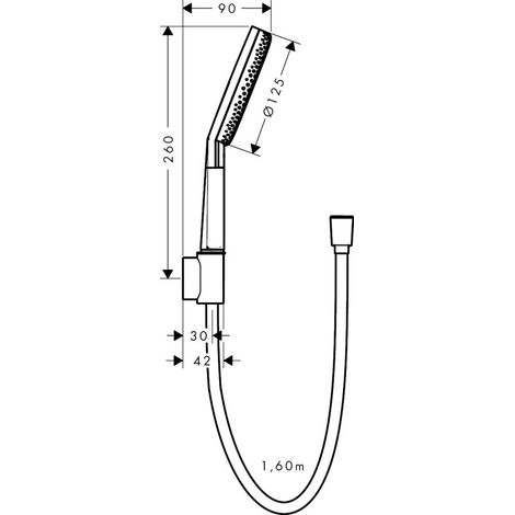 Hansgrohe 24612990 Ensemble de robinets Raindance Alive Select S