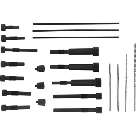 Set mit 22 Glühkerzenausziehern inklusive Aufbewahrungskoffer, für M10 und M8, Demontage- und Ausbauwerkzeug. (1/5)