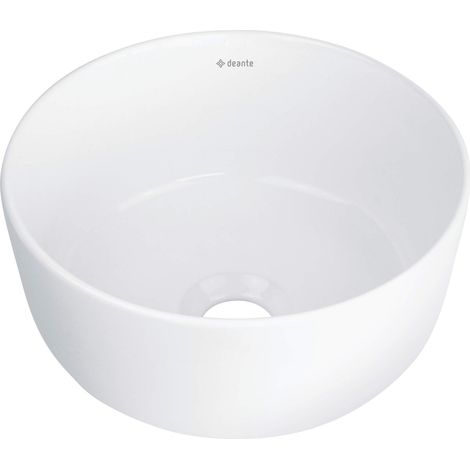 Lavabo rond en céramique à poser blanc - Veronik