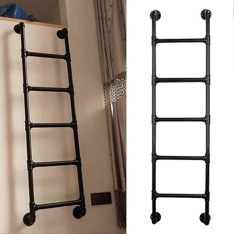 1,31 m lange Keller-Feuerleiter, Wandleiter für Etagenbetten, Tragkraft 150 kg, 132 cm lange Dachbodentreppe (1/5)