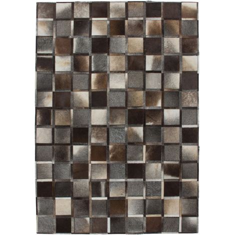 Tapis Mosaïque Tissé Fait Main "Lavish" Gris 160 x 230 cm (1/4)