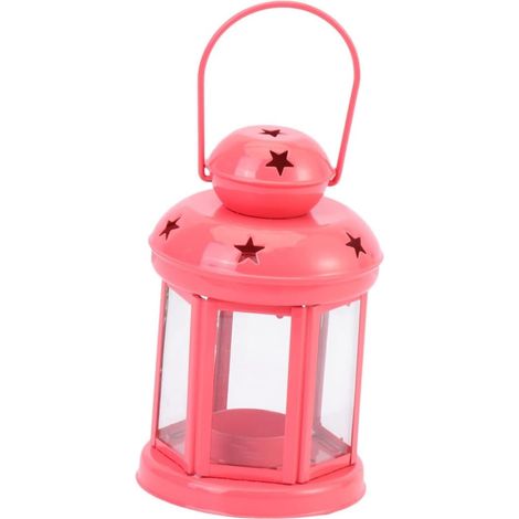 Fer Forgé Style Européen Lanterne Décorative Rouge pour (1/5)
