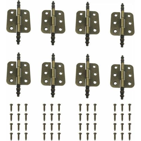 Pliant Charniere Decorative Charniere Porte Placard Vintage Fer Charnière Porte Meuble Ancien (8 Pièces, 70x35MM) (1/4)