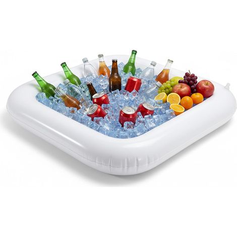 Bar à glace gonflable, bac à glaçons gonflable pour aliments, boissons, salades, buffet, glacière, bac à glace gonflable portable pour fêtes, pique-niques, barbecues, camping (1/5)