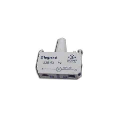 Tete pour bloc led 230v bleu vis Acs OSMOZ LEGRAND 022943 (1/2)