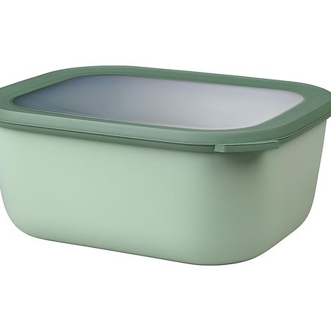 Bol Multifonction Rectangulaire - Boîte Conservation Alimentaire avec Couvercle - Convient comme Boîte de Hermétique pour le Réfrigérateur, Micro-ondes (1/5)