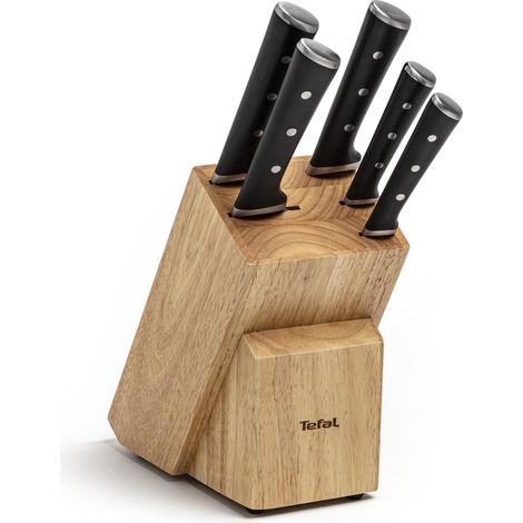 Ensemble Bloc couteaux de cuisine - 6 pièces - Bois (1/5)