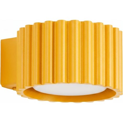 Apliques AURA amarillo aluminio 1xGx53 10cm Sollux (1/2)