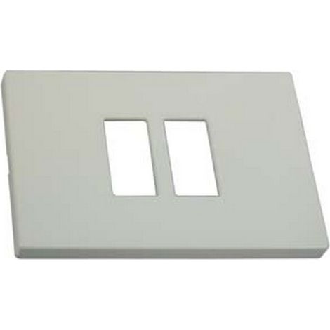 10PZ PLACCA 2 POSTI RAVVICINATI "VENUS" - mm.115x80h. - (1867.2F.AVORIO)