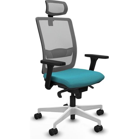 Chaise de bureau piqueras y crespo Haches gris turquoise ergonomique (1/2)
