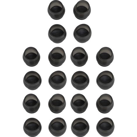 Lot de 20 protège-pieds de chaise en TPR, protections de sol et de meubles pour table et tabouret (petit format).