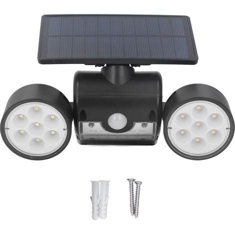 Lampes solaires d'extérieur 30 LED, allumage/extinction automatique, 260 lm, étanches, avec détecteur de mouvement, pour la sécurité de votre jardin. (1/5)