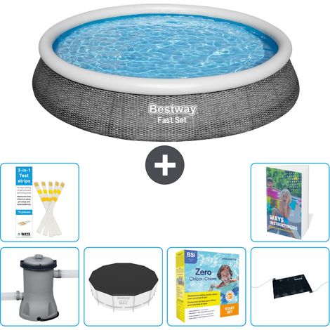 Bestway Piscina Bestway Fast Set Rotonda - 396x84 cm - 7-pezzi  S234