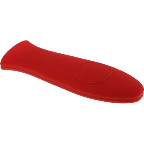 Silicone Hot Handle Holder, Non-Slip Potholder for Cast Iron Skillets, Rubber Pot Handle Sleeve Heat Resistant for Frying Pans & Griddles Sleeve Grip Handle Cover,Metal cookware Handles, Red