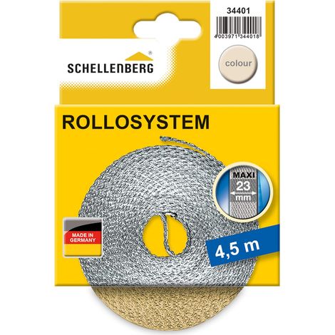 Sangle pour volet roulant, 23 mm, 4,5 m, Beige (1/3)