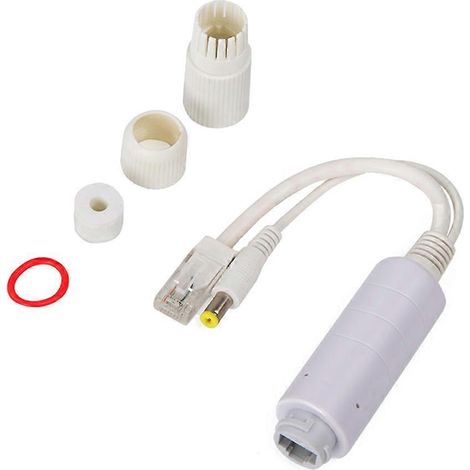 Répartiteur PoE étanche 48 V vers 12 V avec câble adaptateur secteur et vidéo (1/5)