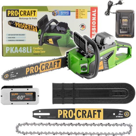 Tronçonneuse sans fil Procraft PKA48Li 40 V 406 mm sans balais + 1 batterie 8,0 Ah + chargeur (1/5)