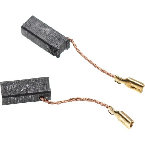 vhbw 2x Balais de charbon pour moteur électrique 15,3 x 5 x 6,3mm compatible avec Metabo B480S, B481S, B500S, B504, BE504, CB502 outil électrique