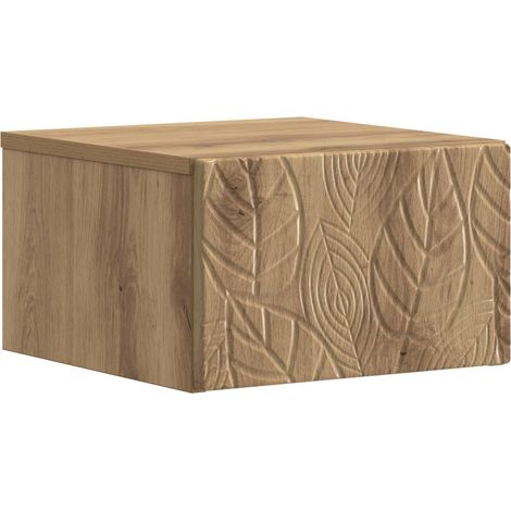 Tavolino da Parete Laterale Rovere Artigianale vidaXL